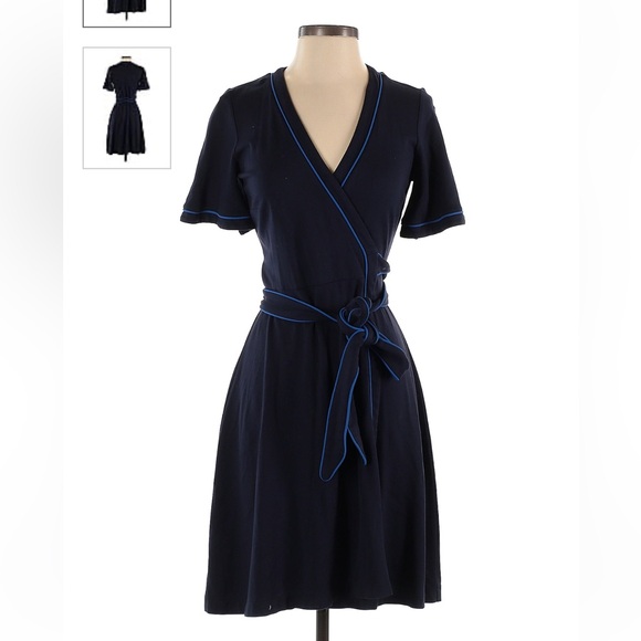 Ann Taylor Dresses & Skirts - Ann Taylor Navy Wrap dress Size 2